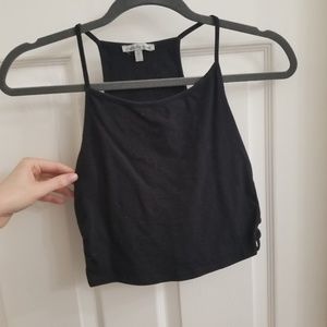 Black crop top